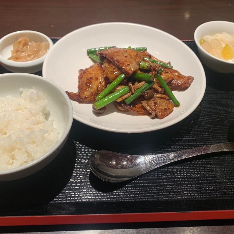 薄切り豚肉のガーリックソース(神楽坂芝蘭 （カグラザカチィラン）)