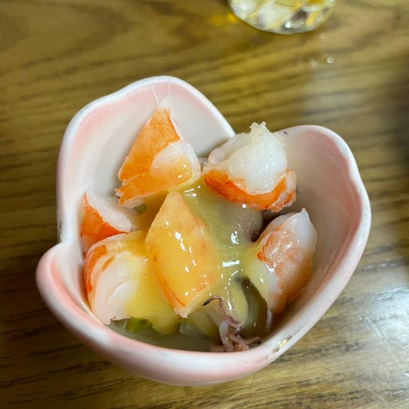 お通し(串焼き 与兵)