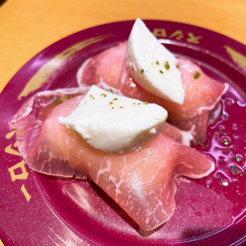 生ハムバジルモッツァレア(スシロー梅田茶屋町店)