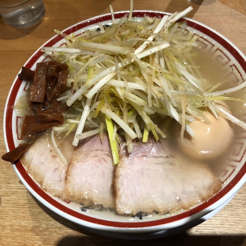 ねぎそば+味玉(中華そば専門 田中そば店 アークヒルズ店)