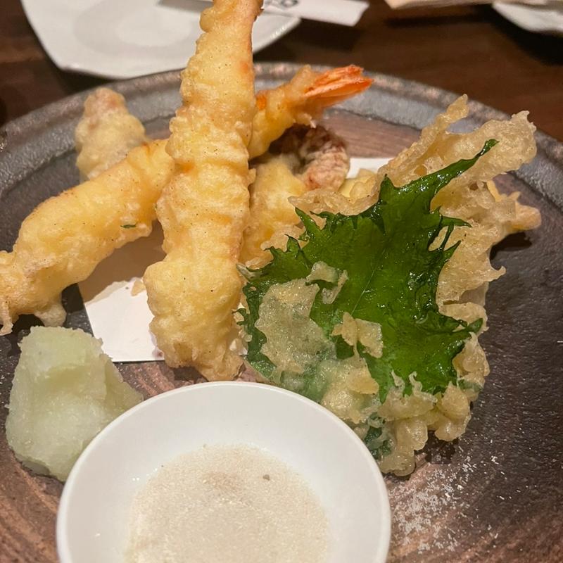 天ぷら盛り合わせ(たべもんや味輝)