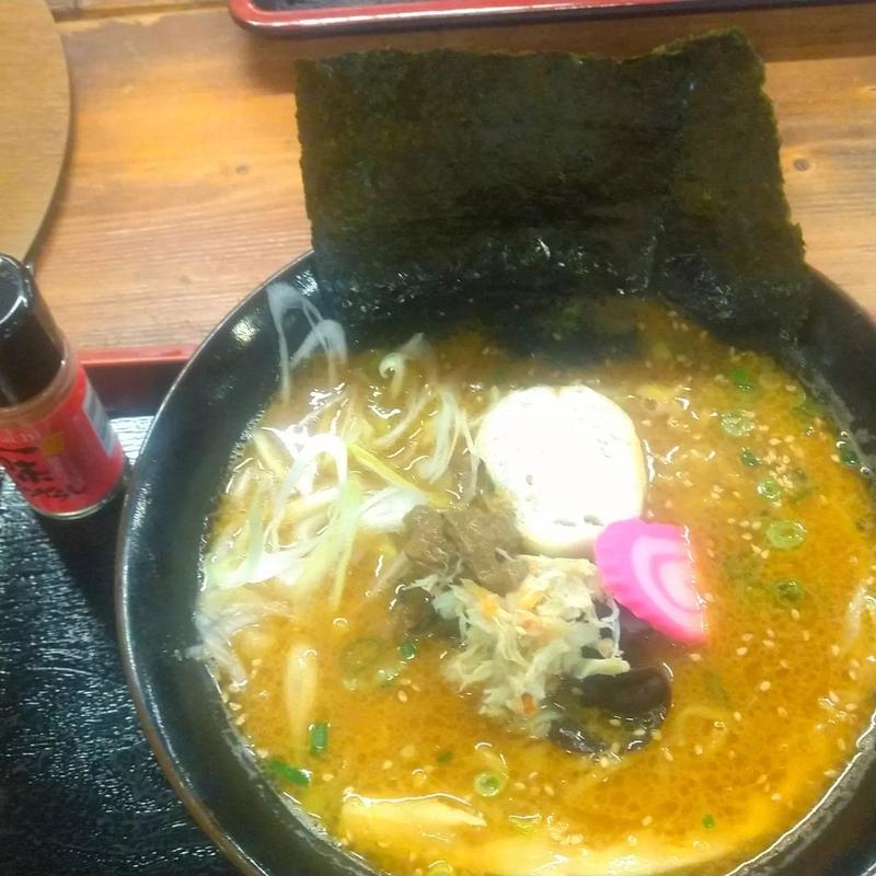 蟹だし味噌ラーメン(福屋食堂)
