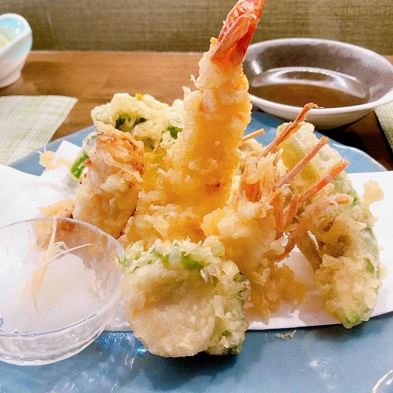 お昼の紀乃セット（天ぷら）(小次郎 紀乃寿司 菓子工房kino)