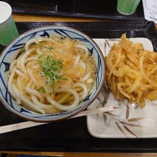 かけうどん + かき揚げ(丸亀製麺イオン札幌桑園)