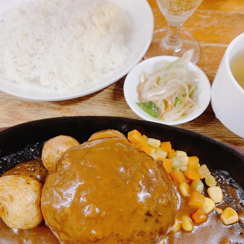 デミグラスハンバーグ(ハンバーグレストランまつもと)