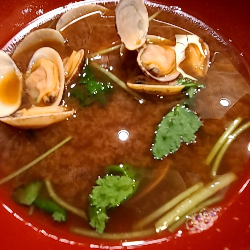 あさりの赤だし(廻る寿司 めっけもん 鹿児島中央駅店 )