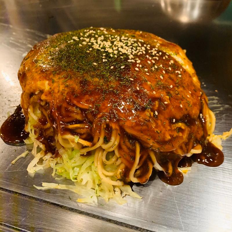 肉玉そば(広島お好み焼 鉄板焼き みかづき )