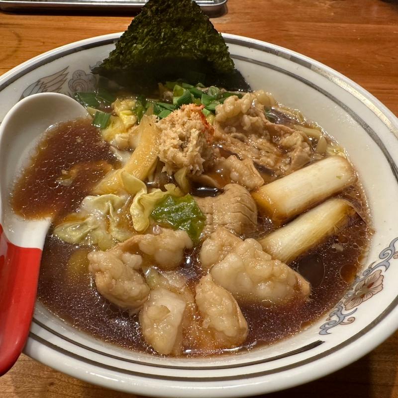 シマチョウとテッポウのもつすきらー麺(ジンジャーヘッドバッド)