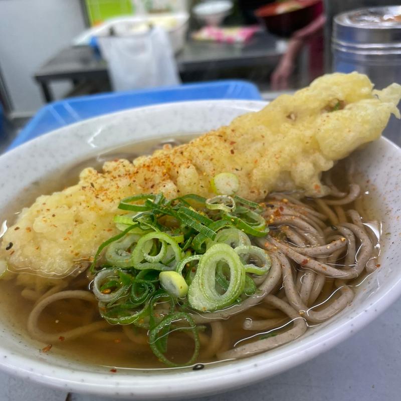 ちくわ天そば(都そば 中津店 （みやこそば）)