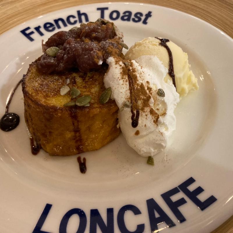 アップルパイの中身をのせたフレンチトースト(LONCAFE 湘南江の島本店)