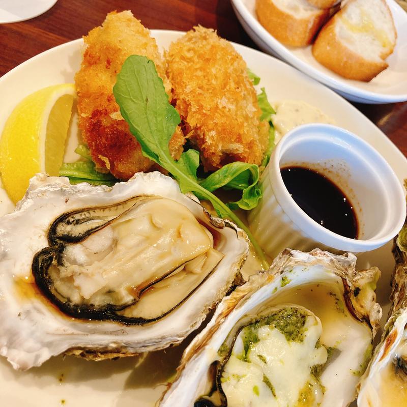 岩牡蠣のランチセット(Perch)