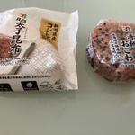 新潟県産コシヒカリ使用    明太子昆布    とレンジでもっちり赤飯おこわおむすび   北海道十勝産小豆使用