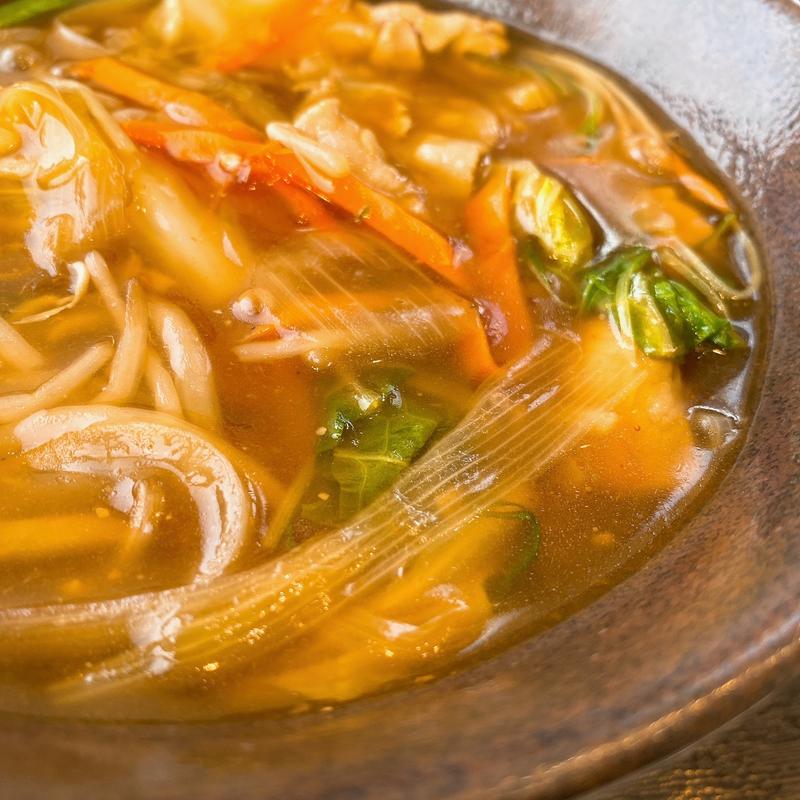 肉野菜あんかけそば(ゆで太郎 千葉東寺山店)