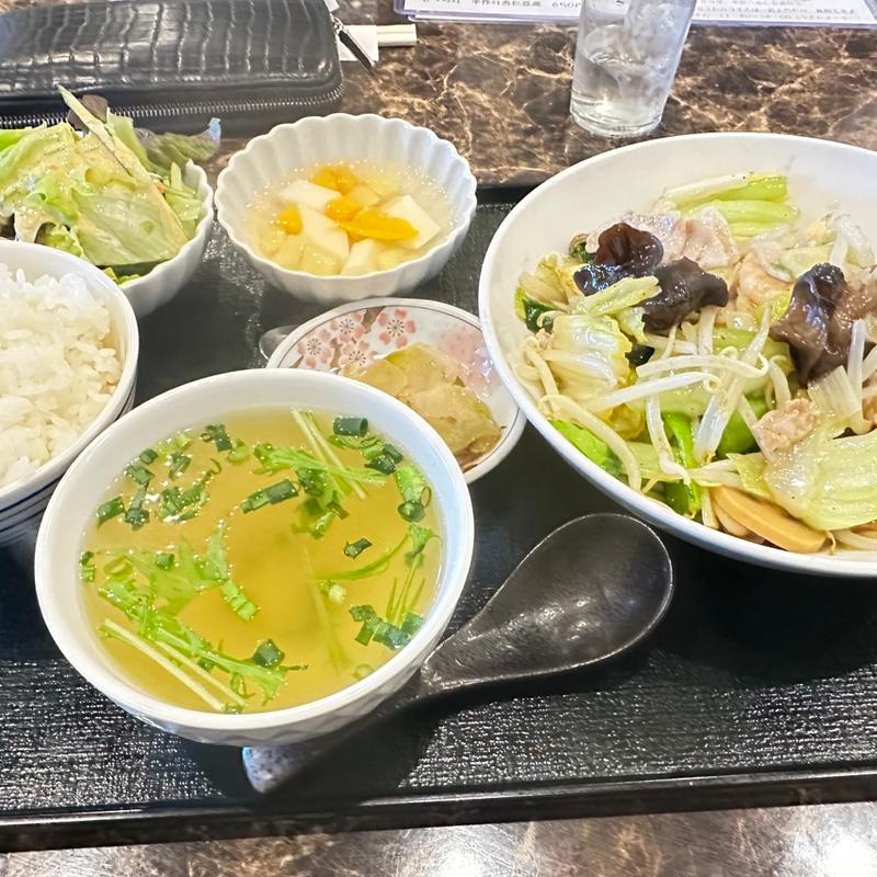 海老と豚肉の五目野菜炒め(飛翔)