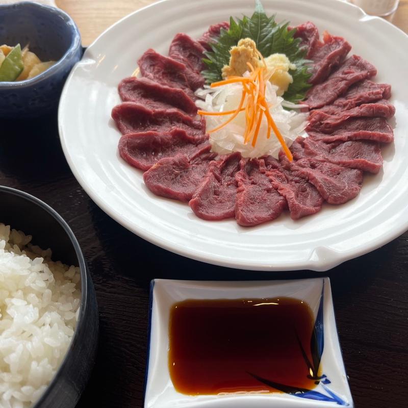 馬肉定食(上島珈琲店 諏訪湖SA下り店)