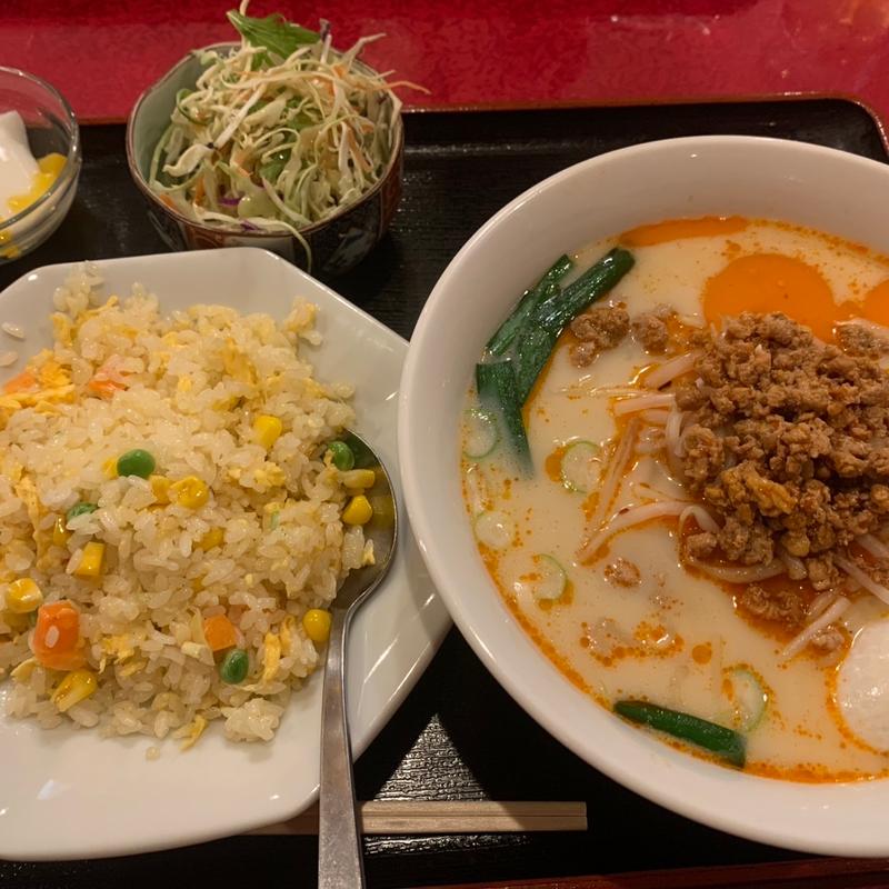 自由組合ラーメンセット(台湾豚骨ラーメン＋チャーハン)(萬福記)