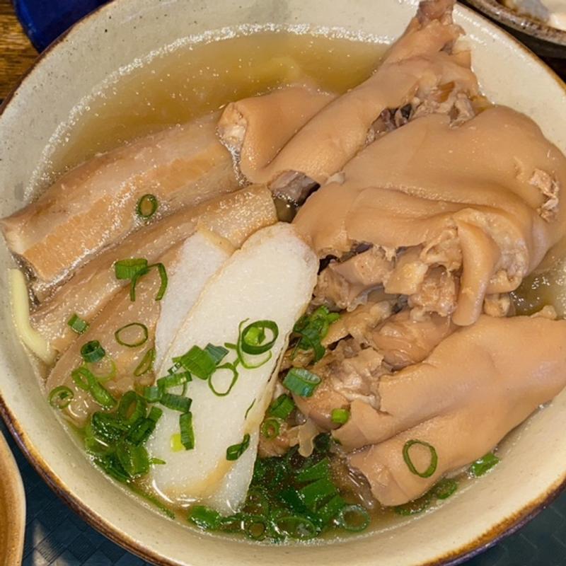 ソーキソバ　テビチトッピング(なんくる食堂)