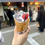 季節の苺&バナナチョコ生クリーム