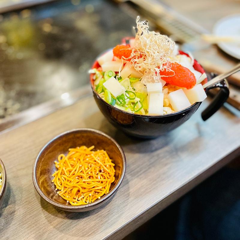 明太餅チーズもんじゃ　ベビースタートッピング(ちろりん村)