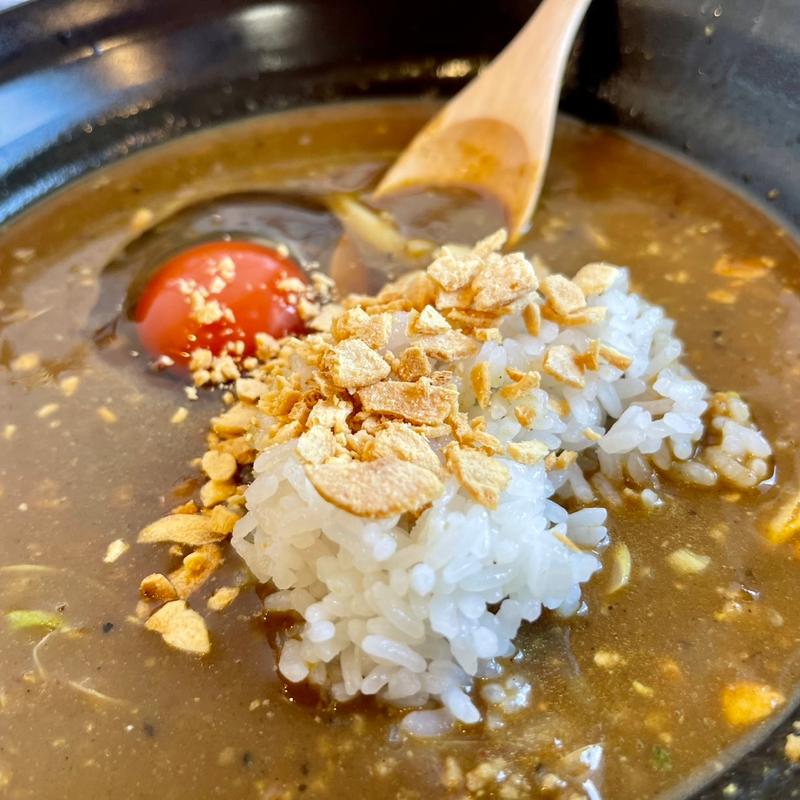 〆の白飯(山椒カレーうどん専門 國三郎)