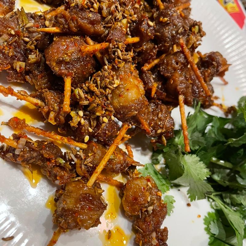 羊肉串揚げ(西安刀削麺 匠心)