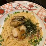広島県産牡蠣と帆立のペペロンチーノ