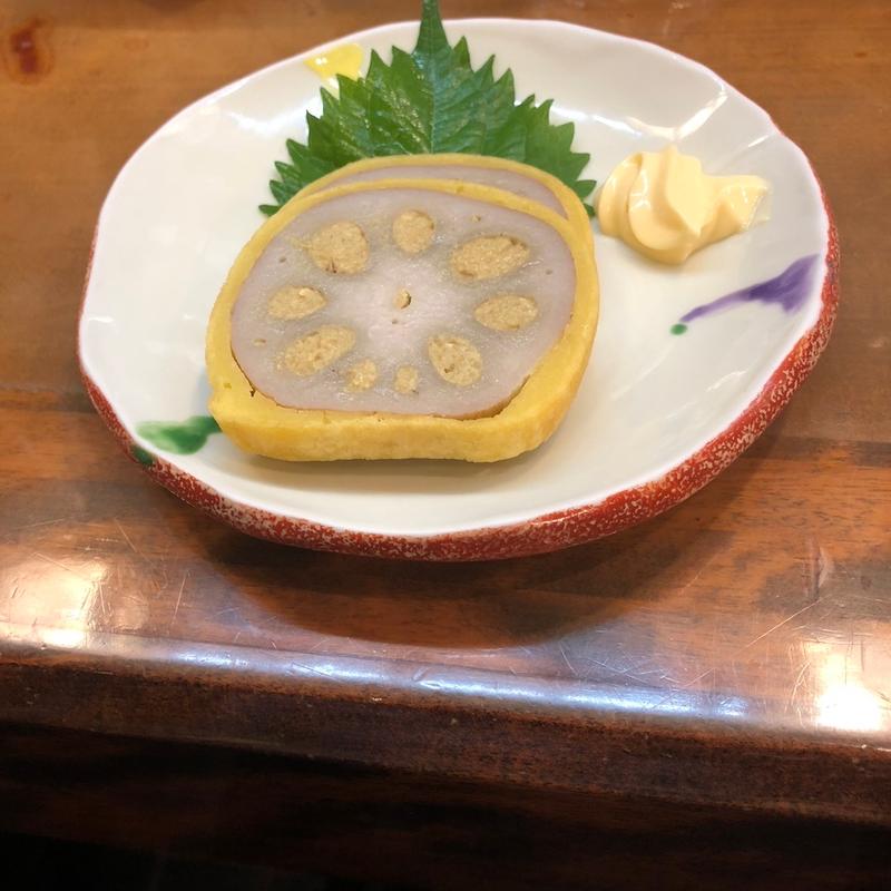 名物!!辛子れんこん（3枚）(むつ五郎 （むつごろう）)