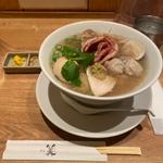 蛤と牡蠣のsoba(銀座 篝 ルクア大阪店)