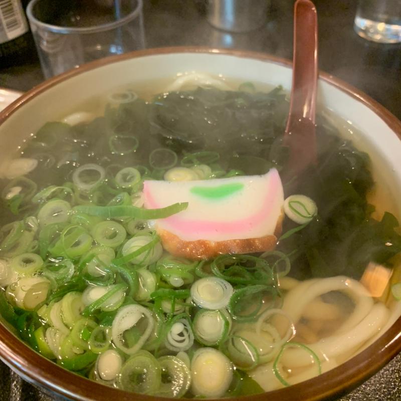 わかめうどん(香川うどん翁橋店)