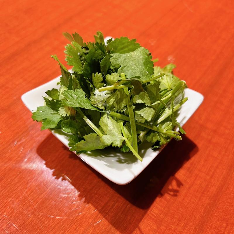 パクチー(成都正宗担々麺 つじ田 東陽町店)