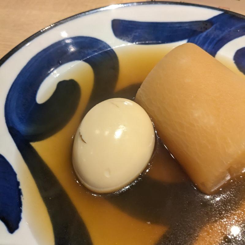 おでん 玉子(鮨とおでん ＆ 新川店)
