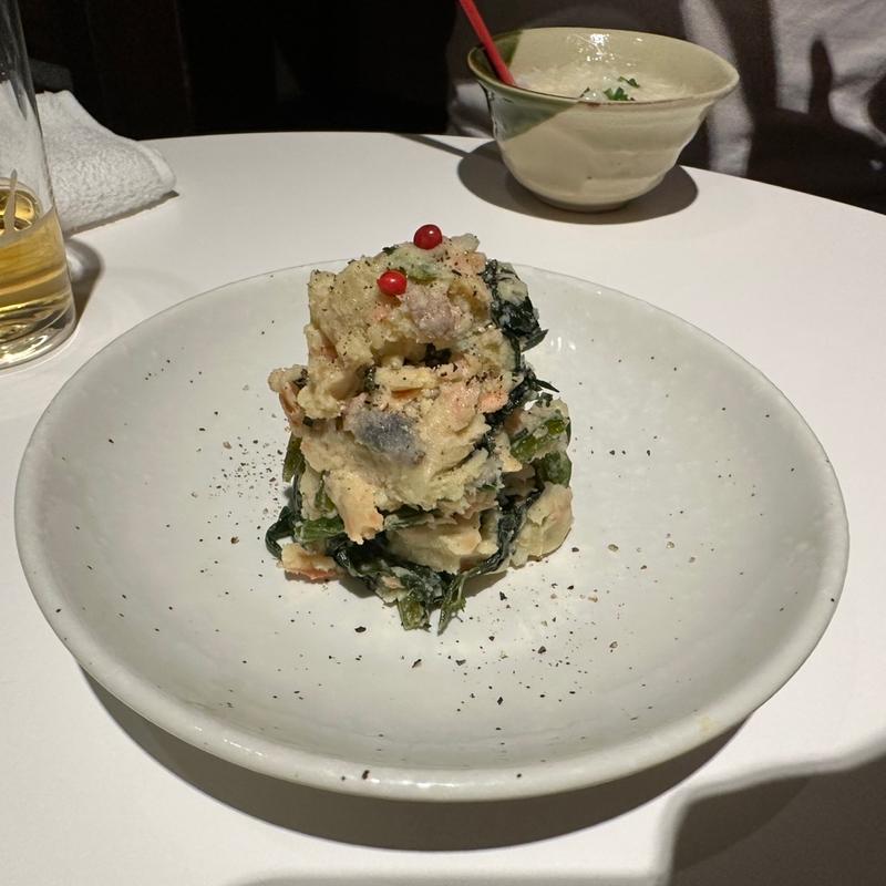 塩鮭とほうれん草のポテサラ(采 （サイ）)