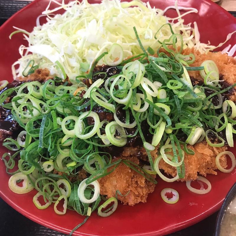 ネギ味噌チキンカツ定食(かつや 新宿南口店 )