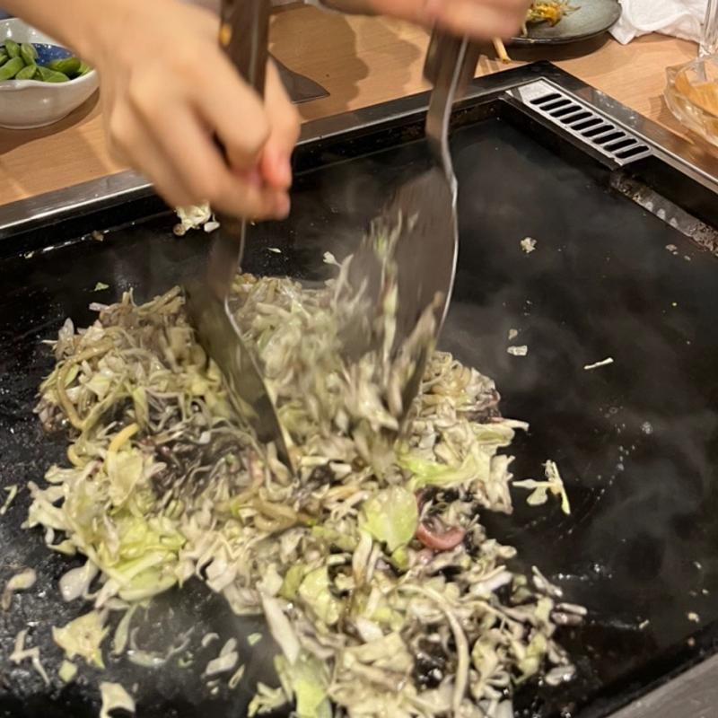 イカスミもんじゃ(もんじゃ焼 お好み焼 よし乃)