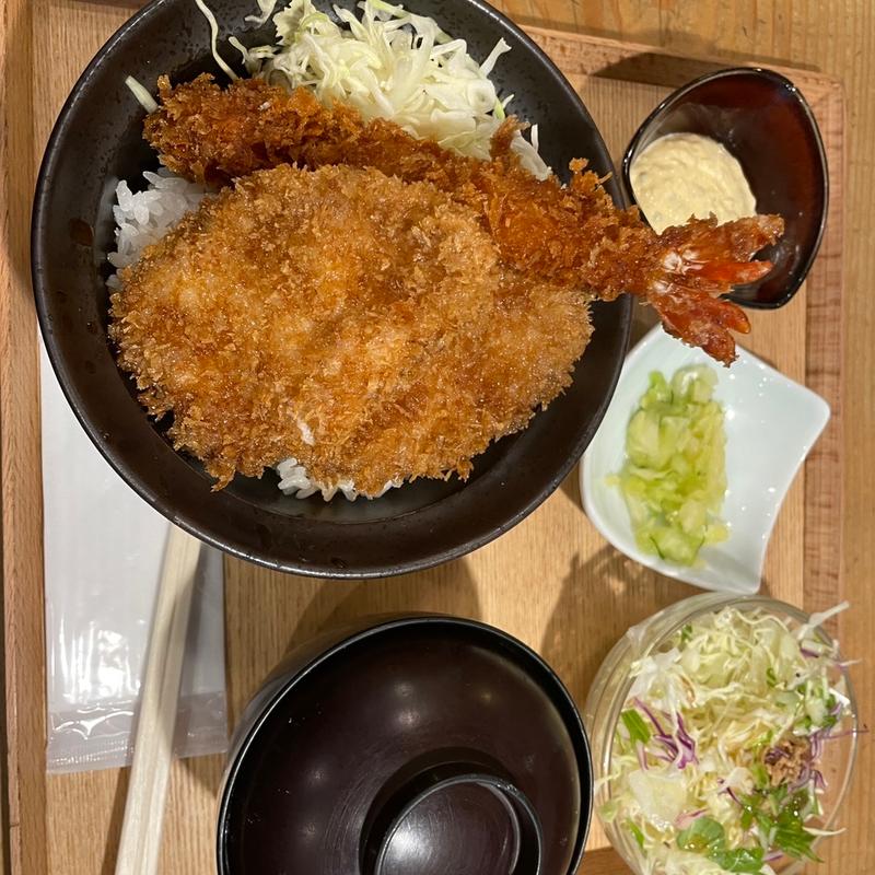 合盛り丼セット(新潟カツ丼タレカツ 本店)