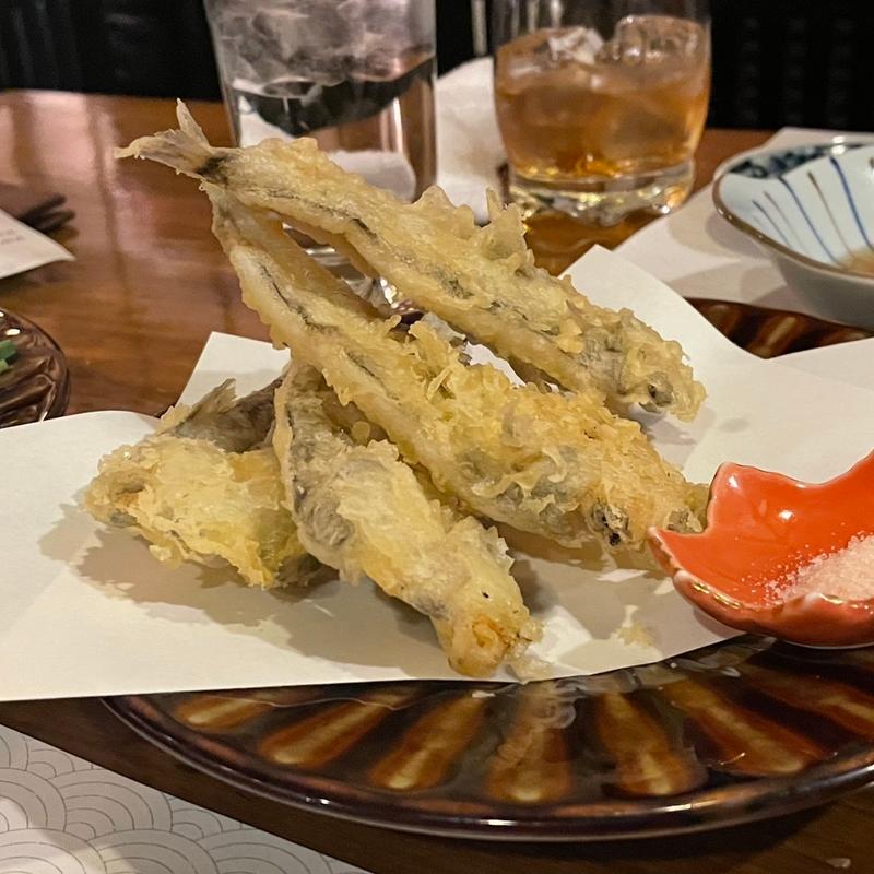 目光唐揚げ(囲炉裏焼きと蕎麦の店 うえ田)