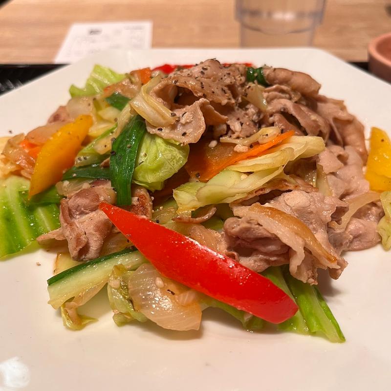 豚肉と野菜の麹炒め(大戸屋ごはん処 東京オペラシティ店)