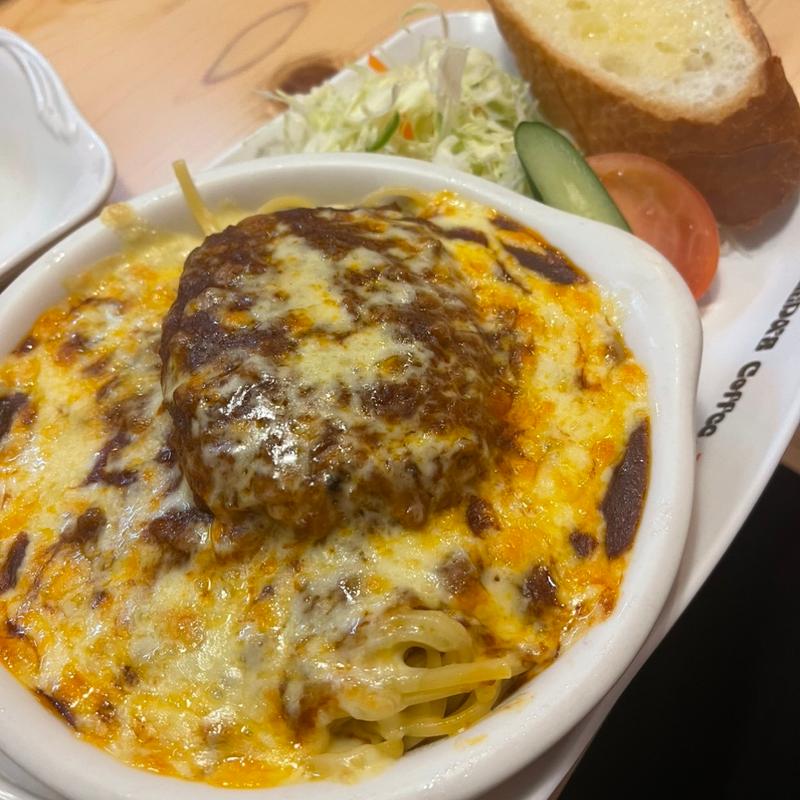 チーズハンバーグミートスパ(コメダ珈琲店 三木平田店)