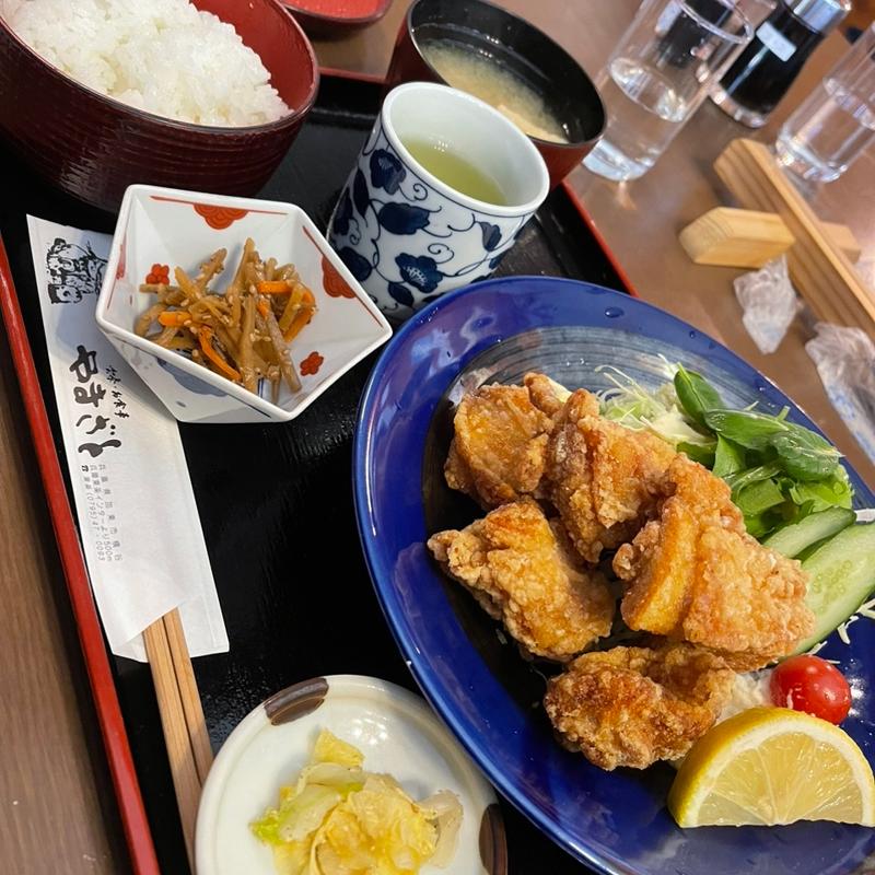 鶏の唐揚げ定食(やまざと)