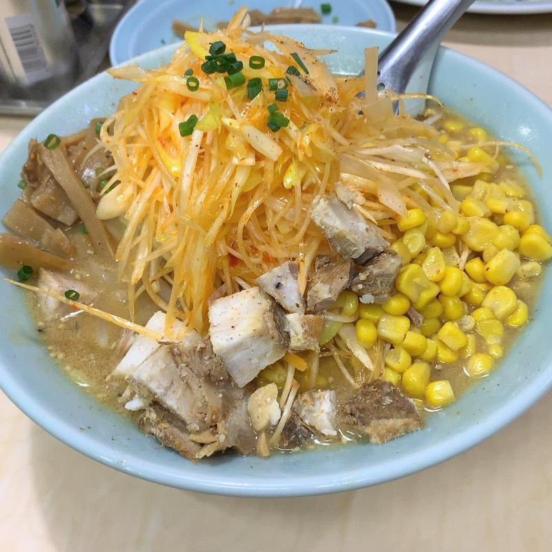 ねぎ味噌コーンバターラーメン(くるまやラーメン 和光店)