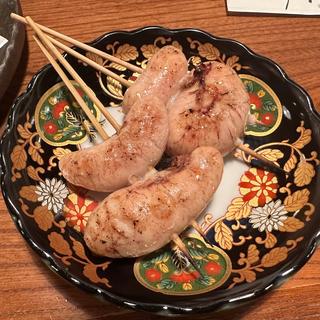 鶏白子串焼き(鳥半 本店 )