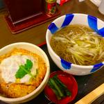 かけそばとカツ丼セット(信州そば処 そじ坊 さいたま新都心店)