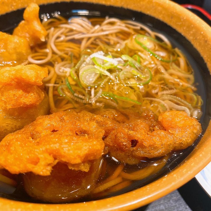 かけそば ＋ 単品シュウマイ天(めとろ庵 新木場店 )