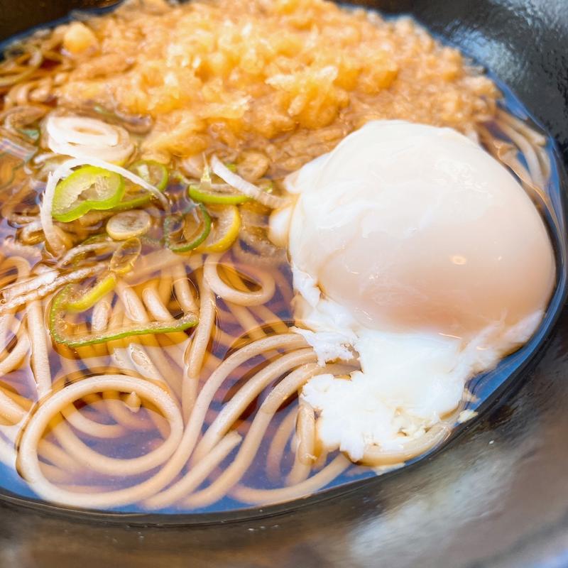 かけそば ＋ 温泉玉子（無料クーポン）(ゆで太郎 豊洲店 )