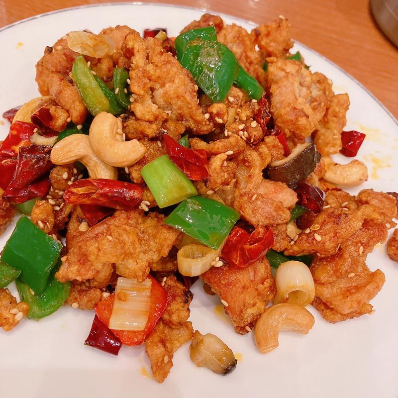鶏唐揚のスパイシー炒め(中華旬彩料理・火鍋 聚 サンシャインシティ・アルパ店)