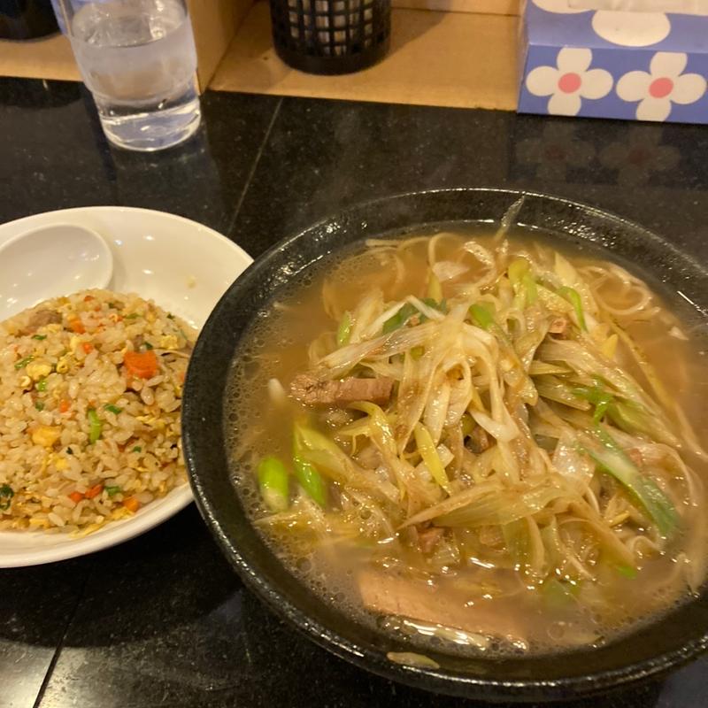 ネギラーメンセット(あづま家)