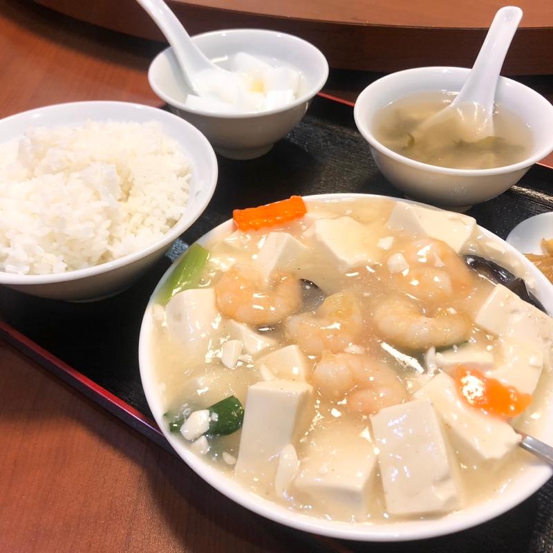日替わりランチ　蝦仁豆腐(福安楼)