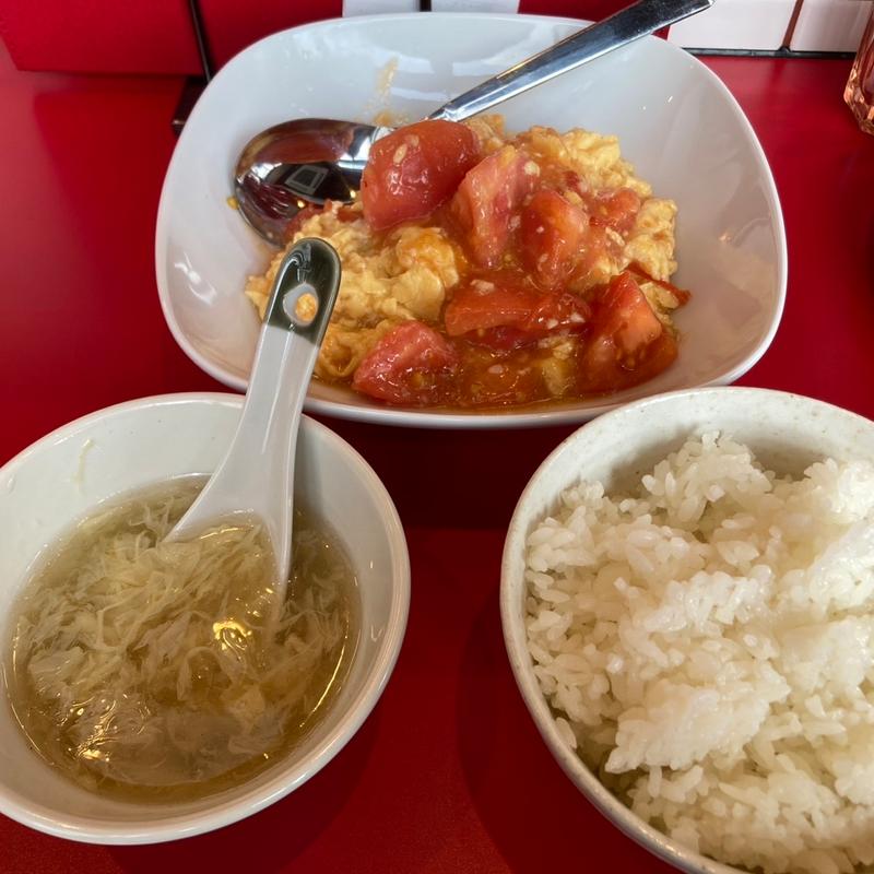 トマトと卵の塩炒め(中華飯店)