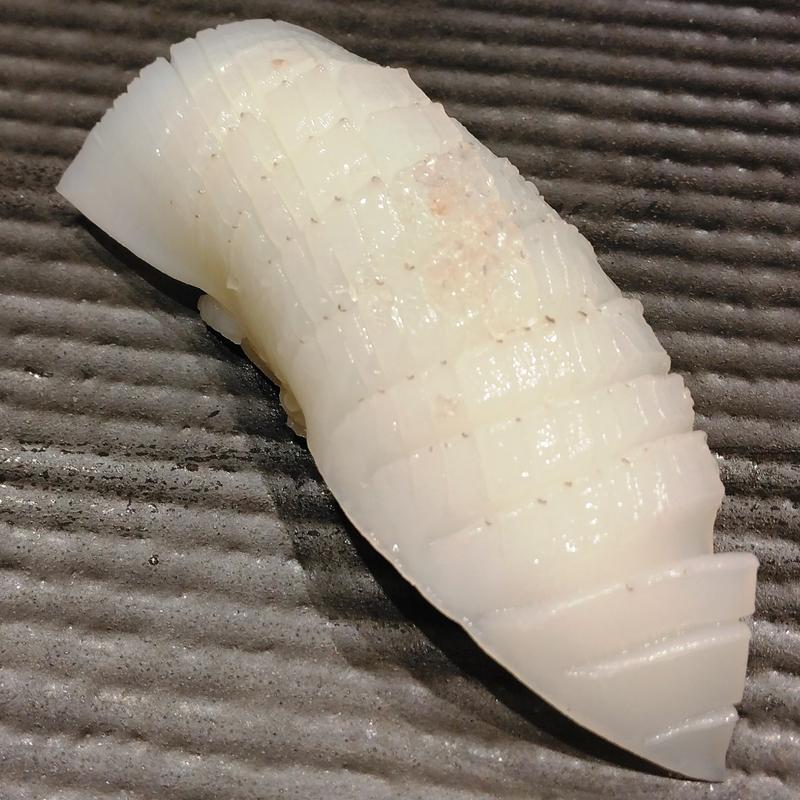 アオリイカ スダチと岩塩で(天寿し 横浜店)