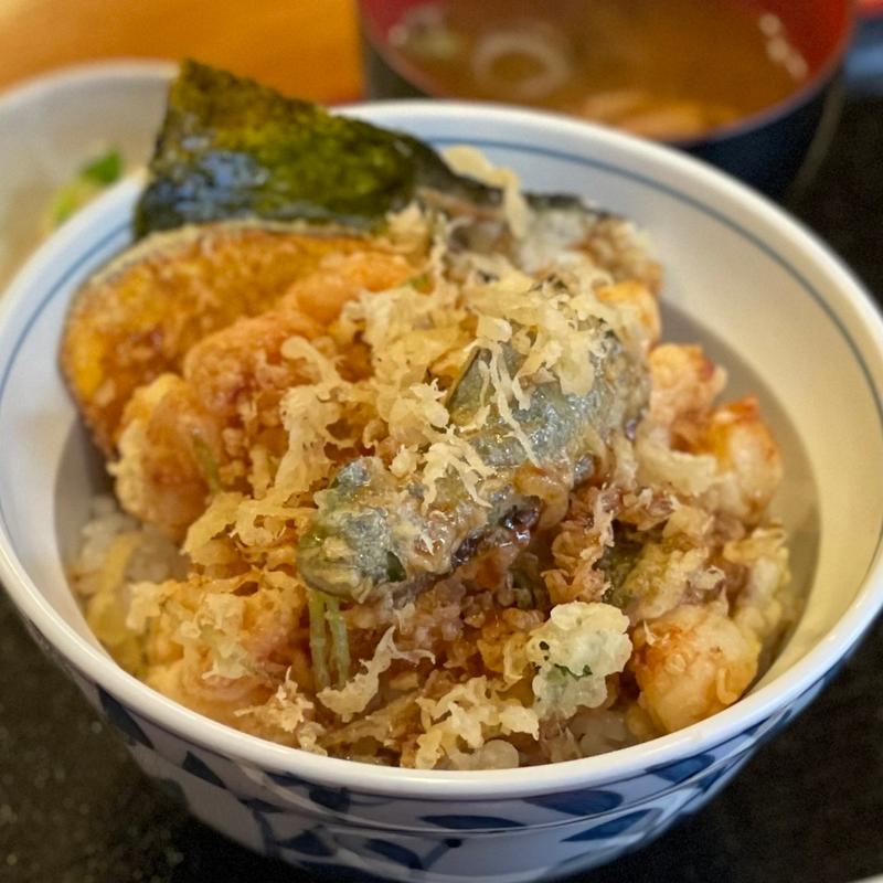 野菜天丼(小料理 まことや)